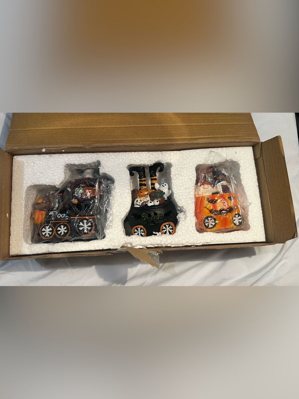 Source Unknown Halloween Train Set - Black and Orange